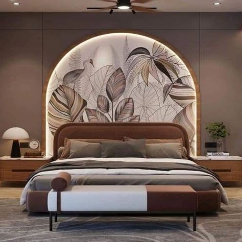 Bedroom Design Ideas ✨️| Interior design ✨️👌 . . . . #trendingpost #luxurybedroomdesign #smartlighting #bedroominteriors #trendinginterior #mainbedroom #luxuryinteriordesign #bedroomdecor #lightingdesign #bedroomdesign #sethiglassplywood #beforeandafter #explorepage #interiordesign #fypシ゚viralシfypシ゚viralシalシ #dreaminteriors #bedroominterior #foodreview #indianfoodrecipes #bollywoodmusic #quickhairstyles #biryanilovers Bedback Designs Modern, Luxe Bedroom Design, Bed Back Wall, 2024 Bedroom, Simple Bed Designs, Instagram Bedroom, Bed Back Design, Bedroom Design Styles, Small Bedroom Interior