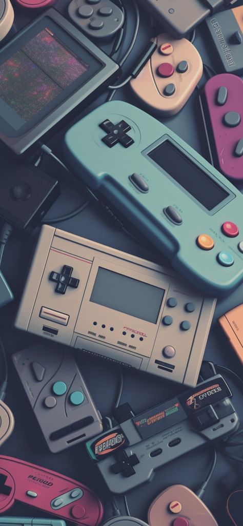 Controller Wallpaper, Phone Wallpaper Theme, Nintendo Aesthetic, Retro Games Wallpaper, Hacker Wallpaper, Funny Iphone Wallpaper, Super Mario Art, Iphone Pictures, Game Controllers