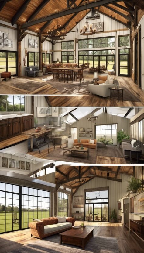 Innovative Barndominium Plans for Modern Living Barndominiums have surged in popularity due to their unique blend of style, functionality, and affordability. These versatile structures combine a barn’s rugged charm with… Barndominium Greenhouse, Cottage Style Barndominium, Affordable Barndominium, Retro Couch, Multigenerational House Plans, Multigenerational House, Barndominium Plans, Office Plan, Fantasy House