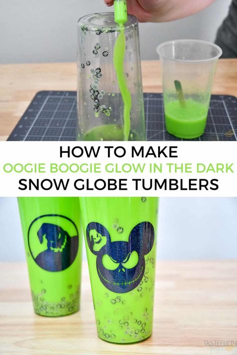 Oogie Boogie Snow Globe Tumbler Double Walled Tumbler, Diy Snow Globe Tumbler Cups, Oogie Boogie Snowglobe Tumbler, Double Wall Tumbler Ideas, Oogie Boogie Tumbler Cups, Disney Snow Globe Tumbler, Sublimation Snow Globe Tumbler, Double Wall Tumblers Diy Glitter, Oogie Boogie Cup