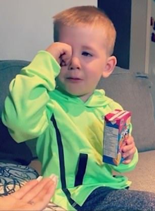 Jack, five, from Abbotsford, British Columbia, Canada, starts to cry when he finds out he ... Kids Crying, Fake Ft Call, Small Boy, Farm Heroes, British Columbia Canada, Photo To Video, Kids Pictures, British Columbia, When He