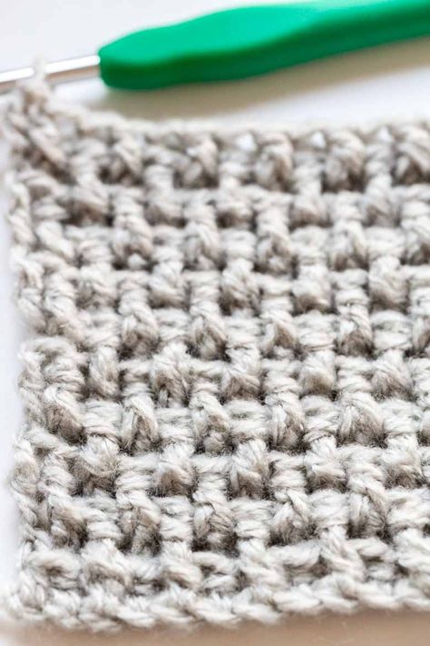 Sample Crochet Stitches, Mini Basket Weave Crochet Stitch, Crochet Rice Stitch Pattern, Long Crochet Stitch, Basket Crochet Stitch, Masculine Crochet Stitches, Sturdy Crochet Stitch, Crochet Stitches For Bulky Yarn, Fast Crochet Stitches