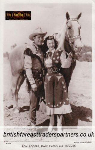 VINTAGE "ROY ROGERS, DALE EVANS and TRIGGER" Picturegoer Real Photo POSTCARD | eBay Lion Movie, Vintage Celebrities, Traders Lifestyle, Dale Evans, Hopalong Cassidy, Vintage Western Wear, Roy Rogers, Western Movie, Happy Trails