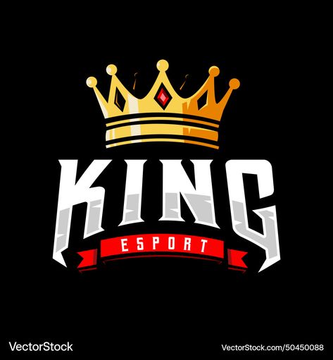 Kings Game, Crown Design, Game Icon, Sports Logo, Vector Logo, Vector Images, Vector Free, Illustration Design, Vector Illustration