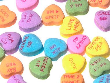 Unwrap the last decade of the popular candy's thematic take on love. Candy Hearts Sayings, Old Sayings, Heart Sayings, Conversation Hearts Candy, Candy Quotes, Popular Candy, Write A Story, Nostalgic Candy, Conversation Heart