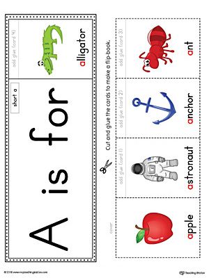 The Letter A Beginning Sound Flipbook in Color is the perfect tool for learning and practicing to recognize the letter A and it's beginning sound. Words With Letter A, Phonics Letter A, Letter A Phonics, Jolly Phonics Printable, Jolly Phonics Activities, Letter A Words, Color Worksheet, Preschool Phonics, Phonics Printables