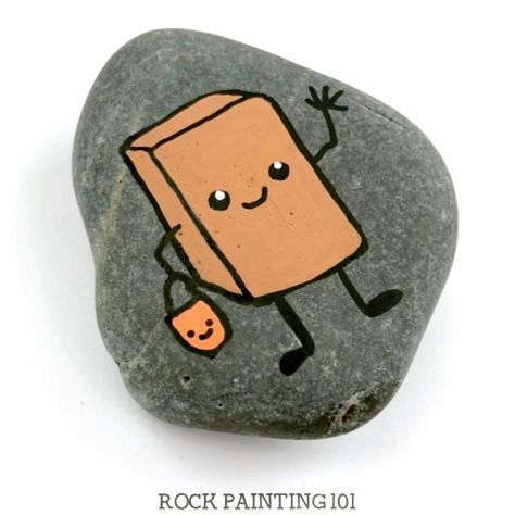 Halloween rock painting ideas. Create fun Halloween painted rocks from fun mummies to friendly monsters. There is a fun stone painting idea for any skill level. Check out the candy painted rocks. They're adorable! #halloween #rockpaintingideas #monsters #mummy #candy #stonepainting #rockpainting101 Halloween Rock Painting Ideas, Halloween Rock Painting, Mummy Candy, Food Rocks, Rock Painting Supplies, Candy Paint, Halloween Rocks, Painted Rocks Kids, Rock Painting Ideas