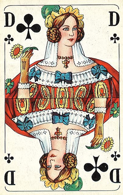 Queen of Clubs | German playing cards | Steve Noyes | Flickr Queen Of Clubs Card, Clubs Card, Queen Of Clubs, Card Queen, American Card, Club Card, Playing Card, Queen Of Hearts, Deck Of Cards