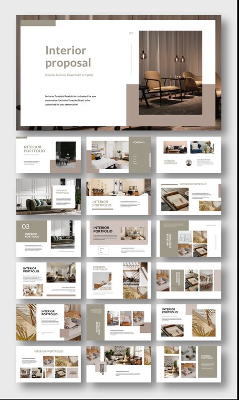 Hotel Presentation Design, Interior Design Powerpoint, Interior Design Brochure, Premium Interior Design, Ebook Template Design, Interior Design Portfolio Layout, Materials Board Interior Design, Interior Design Template, Interior Design Layout