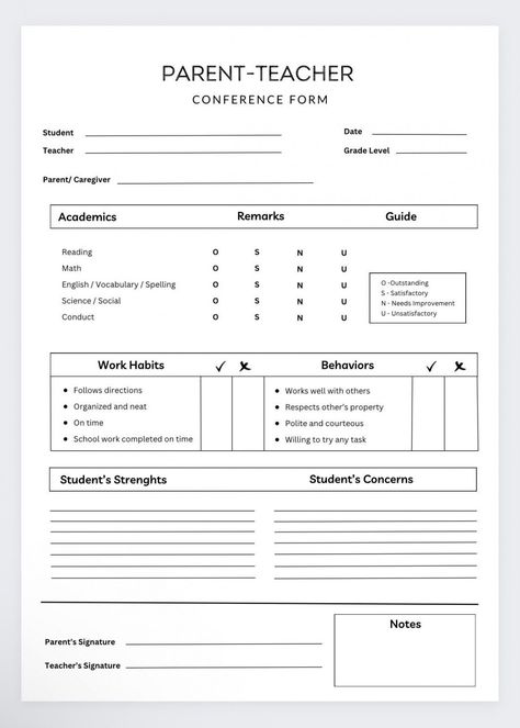 Professional Parent Teacher Conference Form Template  Sample Uploaded by Albert Sulton. Parent teacher conference form template, Business types help in managing a business easily and successfully by maintaining information about various b... Parent Documentation Form, Parent Teacher Documentation Form, Feedback Form Templates, Parent Teacher Conference Ideas, Student Information Form, Teacher Documentation, Teacher Meeting, Parent Teacher Conference Forms, Business Types