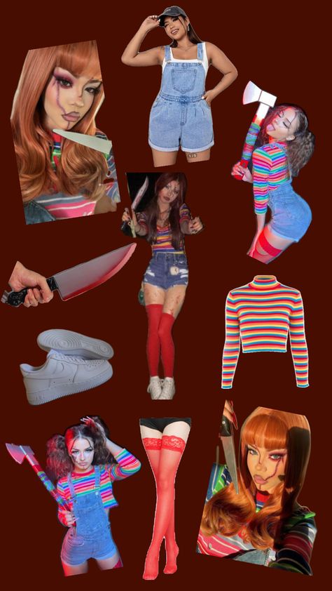 sexy chucky halloween costume Chucky Halloween Costume, Chucky Halloween, Halloween Costume, Halloween Costumes, Halloween, Quick Saves