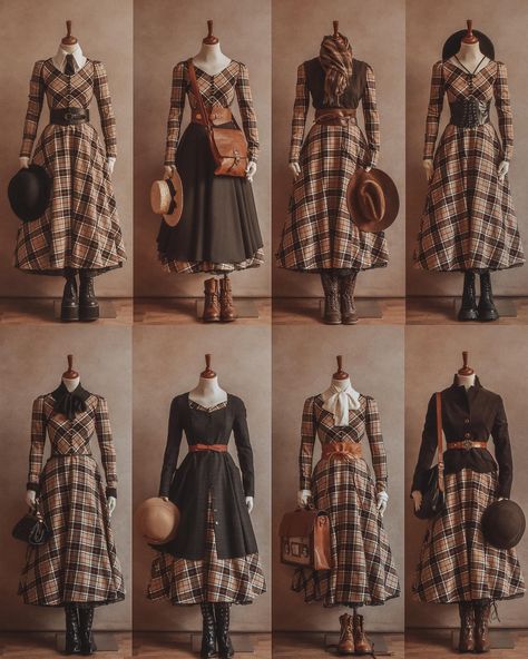 Enola Holmes Outfit Inspo 🕰️🤎💼 . . #femkit #ig_reels #outfitreel #fashionreel #dailyoutfitinspo #academiavibes #ootdf | Instagram Enola Holmes, Victorian Clothing, Vintage Inspired Outfits, Look Younger, Fashion Line, Fantasy Fashion, Vintage Style Outfits, Character Outfits, Historical Fashion