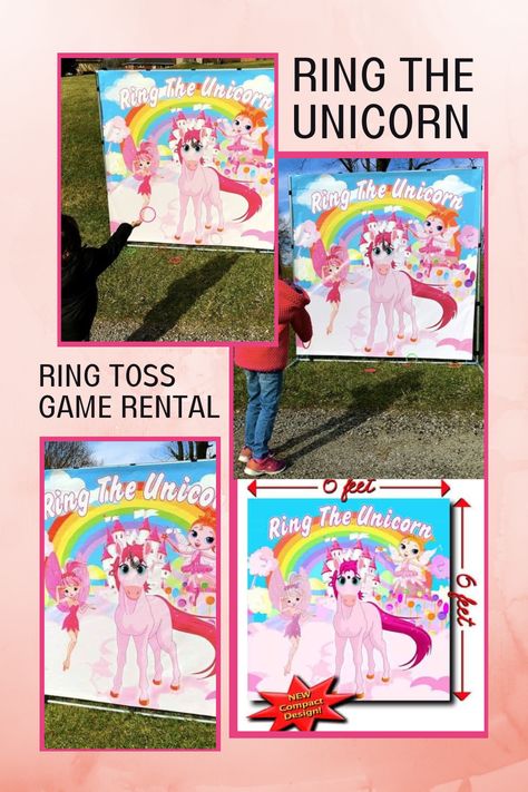 🦄Step right up and test your skills with our Ring the Unicorn - Ring Toss Game Rental! Perfect for birthday parties, carnivals, or school events.🎪🎉

Ring the Unicorn is a whimsical carnival game rental that is a challenge for all ages. Getting the ring onto the unicorn’s horn is not an easy task (depending, of course, on the distance the players stand from the game). 

Book now and bring a touch of magic to your event! Call us at (214) 357-7077

#RingToss #UnicornGame #PartyRental #FunTimes Unicorn Games, Unicorn Ring, Ring Toss Game, Ring Toss, Toss Game, Carnival Games, School Events, The Unicorn, Pink Unicorn