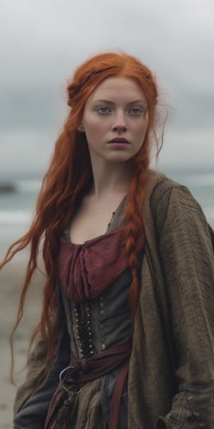 Red Hair Victorian Lady, Red Hair Medieval Woman, Scottish Woman Aesthetic, Red Hair Medieval, Scottish Red Hair, Red Haired Princess, Scottish Princess, Ginger Woman, Red Haired Woman