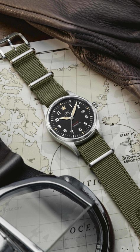 Seiko Military Watch, Watch Illustration, Design District Miami, Watch Photography, Iwc Schaffhausen, Iwc Pilot, Iwc Watches, Field Watches, Teen Boy Outfits