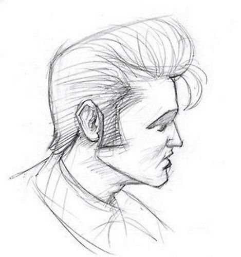 Drawings Of Elvis Presley, Elvis Presley Sketch Drawing, Easy Elvis Drawing, Elvis Presley Artwork, Elvis Presley Drawing Pencil, Elvis Presley Drawing Easy, Elvis Presley Sketch, Elvis Sketch, Elvis Cartoon