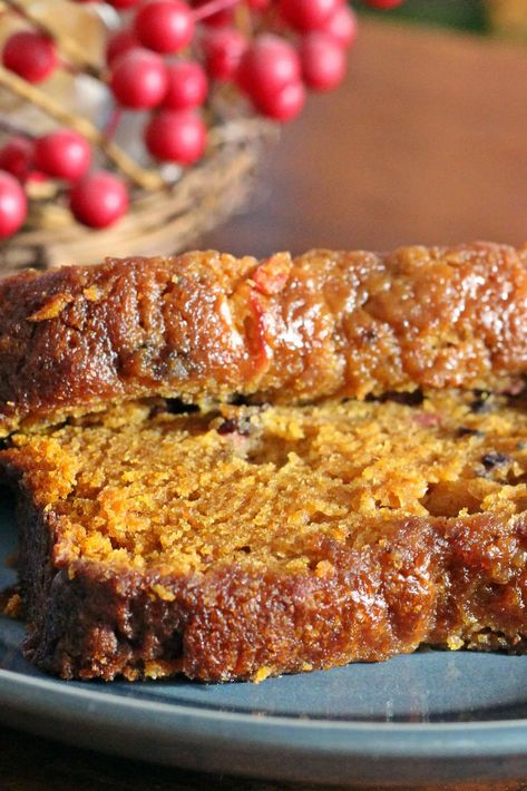 Pumpkin Cranberry Bread, Cranberry Pumpkin, Best Pumpkin Bread Recipe, Bread Jam, Banana Bread Recipe Moist, Pumpkin Loaf, Pumpkin Cranberry, Cranberry Bread, Fruit Bread