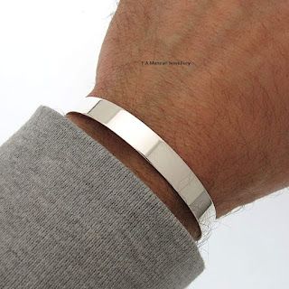 FA Mannan Jewellery Collection : Canadian White Gold Jewellery Mans Bracelet. Personalized Silver Bracelets, Bangle For Men, Flat Bracelet, Mens Bracelet Personalized, Mens Cuff Bracelets, Art Bracelet, Engraved Cuff, Christian Bracelets, Monogram Bracelet