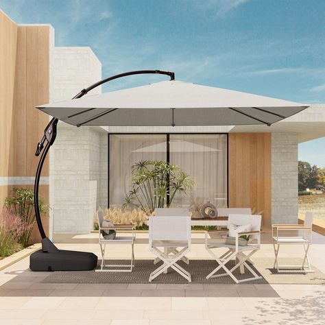 grand patio umbrella - Google Search Patio With Umbrella, Patio Sun Shade, Large Outdoor Umbrella, Pool Porch, Patio Sun Shades, Pool Umbrellas, Outdoor Umbrellas, Deck Porch, Shade Umbrellas