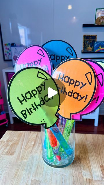 Deanna Jump on Instagram: "🎉Preparing Birthday treats in advance is a huge time saver! I love using bubble wands instead of candy.  These bubble wands 🫧 are less than $1 each at Walmart!  Thank you to @whattheteacherwants (Rachelle Smith) for sharing this tip with me years ago!  #classroomsetup #classroomideas #teachertips #backtoschool" Bubble Wand Birthday Tags, Birthday Bubbles Tags, Birthday Ideas For Students From Teacher, Classroom Birthday Ideas, Classroom Birthday Treats, Birthday Bubbles, Deanna Jump, Classroom Organization Elementary, Bubble Gift