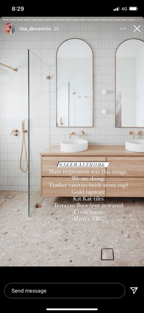 bathroom inspo - kit kat tiles and screen pins Kit Kat Tiles, Terrazzo Bathroom, Victorian Toilet, Timber Vanity, Loft Bathroom, Terrazzo Tile, Modern Victorian, Terrazzo Flooring, Basement Bathroom