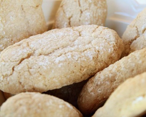 Sicilian Savoiardi Cookies Tiramisu Cookies, Italian Butter Cookies, Italian Cookie Recipes, Sicilian Recipes, Italian Recipes Authentic, Italian Cookies, Gluten Free Cookies, Cookies Ingredients, Banana Bread Recipes