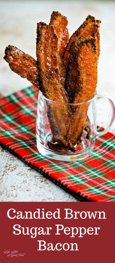 Peppered Bacon Recipes, Pepper Bacon Recipes, Thick Cut Bacon Recipes, Thick Bacon Recipes, Candied Bacon Recipe, Pepper Bacon, Candy Brown, Cranberry Scones, Brown Sugar Bacon