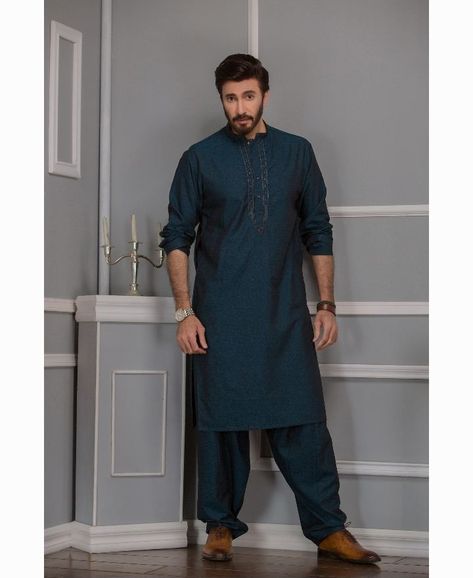 25 Latest Men's Eid Shalwar Kameez Designs For This Eid Salwar Kameez Designs Latest Pakistani, Eid Shalwar Kameez, Eid Outfits Pakistani, Kameez Design, Shalwar Kameez Designs, Shalwar Kameez Pakistani, Pakistani Wear, Plain Kurta, Shalwar Suit