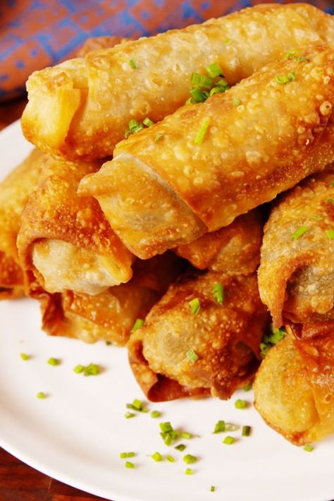 Pickle Egg Rolls Vertical Pickle Egg Rolls, Cheesy Ham, Pickled Eggs, Egg Roll Wrappers, Egg Roll Recipes, Fried Pickles, Homemade Pickles, Egg Roll, Pickling Recipes