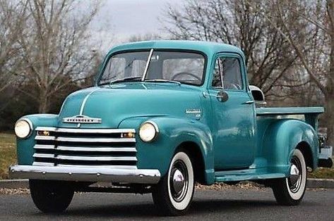 1951 Chevy Truck Chevy 3100, Vintage Pickup Trucks, Old Pickup Trucks, Chevrolet Pickup, Antique Trucks, Classic Pickup Trucks, Ford Pickup Trucks, Chevy Pickups, Chevy Truck