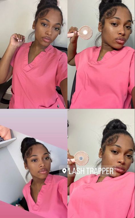 Lash Uniform Ideas, Aesthetician Work Outfit, Lash Tech Black Women, Lash Tech Uniform, Lash Tech Outfit, Lash Tech Uniform Ideas, Lash Tech Outfit Ideas, Hair And Lash Studio, Esthetician Scrubs