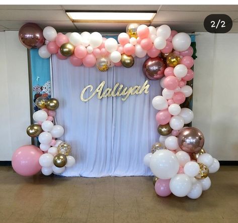 Debut Theme Ideas 18th Simple, Nemo Birthday, 18th Birthday Decorations, Photo Booth Backdrop Wedding, 1st Birthday Girl Decorations, Minnie Mouse Baby Shower, Simple Birthday Decorations, Grad Party Decorations, Curtain Backdrops