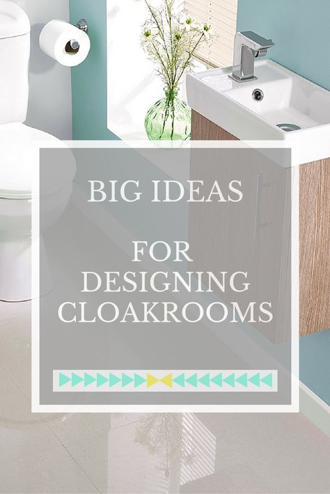 Stuck for ideas on how to design and decorate a small downstairs cloakroom or loo? Lots of ideas, tips and inspiration in here so click through to find out more. Cloakroom Toilet Ideas Downstairs Loo, Cloakroom Suites, Stand Alone Bathtubs, Kids Bathroom Remodel, Bathroom Big, Bathroom Remodel Cost, Refinish Bathtub, Bathroom Shower Design, New Bathroom Ideas