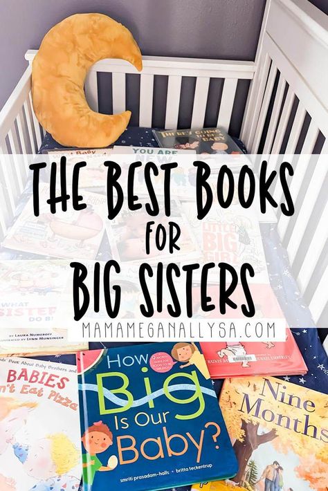 I have found a bunch of big sister books that cover everything from pregnancy to what it’s going to be like to have a tiny baby in the house to what becoming a big sister will actually look like. Becoming A Big Sister, Pregnancy Announcement Big Sister, Pregnancy Announcement Sibling, Big Sister Announcement, Popular Childrens Books, Cute Pregnancy Announcement, Sisters Book, Pregnancy Books, I Have A Secret