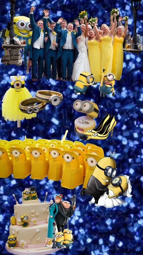 My dream wedding 🥺🍌 #minions #wedding #minion #minionwedding Aesthetic Minion, Minion Wedding, My Dream Wedding, Yellow Guy, Disney World Food, Minion Party, 13th Birthday, Really Funny Memes, My Dream