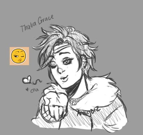 Emoticon Drawing, Kiss Pose, Kissing Drawing, Hunter Of Artemis, Pjo Fanart, Thalia Grace, Blowing Kisses, Kiss Art, Character Sheets