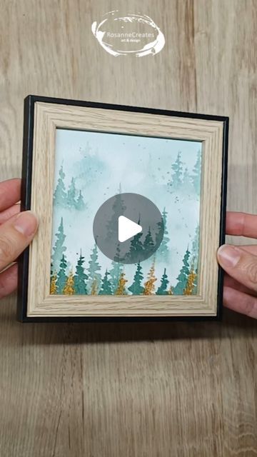 Jada Facer, Metallic Watercolors, Watercolor Tutorials, Learn How To Paint, Misty Forest, Gold Tree, Forest Painting, Watercolor Brushes, Watercolour Tutorials