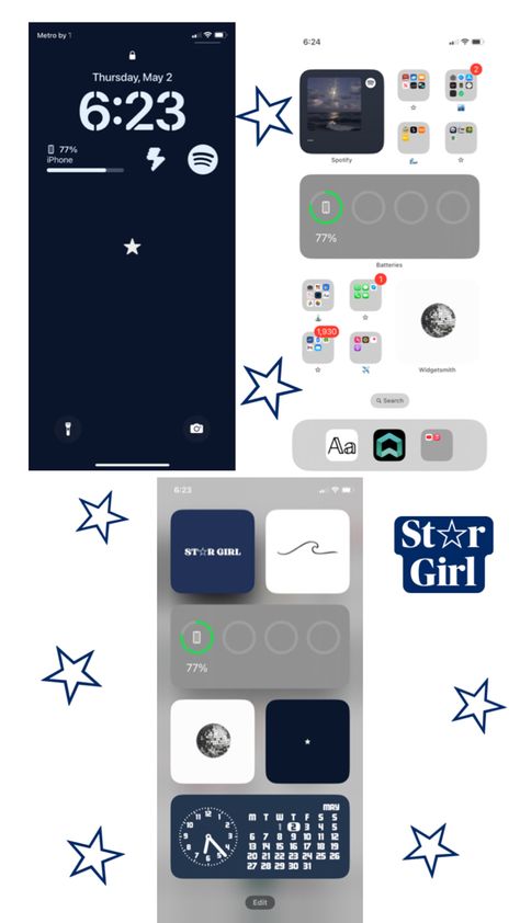 navy blue star girl ios layout Wallpaper Layout, Ios Layout, Phone Organization, Girl House, Star Girl, New Phones, Blue Star, Blue Wallpapers, Wallpaper Quotes