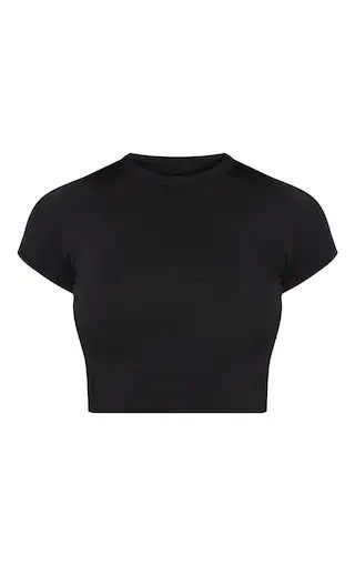 Plain Crop Tops, Tight Crop Top, T Shirt Crop Top, Short Sleeve Crop Top, Crop T Shirt, Clothing Mockup, Crop Top Outfits, Cropped T Shirt, Short Sleeve Cropped Top