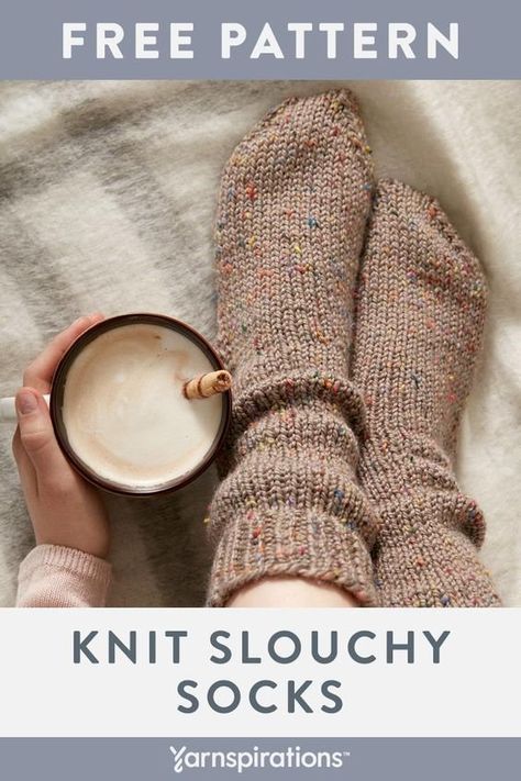 Slouchy Socks, Knitted Socks Free Pattern, Socks Womens, Diy Socks, Knit Stockings, Hand Knit Socks, Stocking Pattern, Sock Knitting Patterns, Knitted Socks