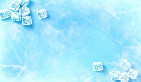 Icy surface background. 3D Illustration of groups of ice cubes scattered on upper left and bottom right of light blue surface covered in ice Icy Background, Ice Background, Background 3d, Ice Cubes, 3d Illustration, Ice Cube, Vector Art, Vector Free, Light Blue