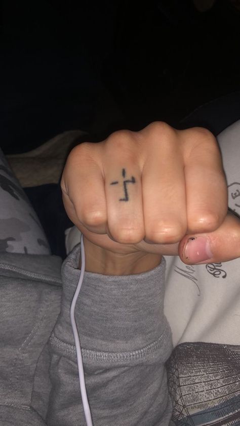 Cool Stick And Poke Tattoos For Guys, Mens Stick And Poke Tattoos, Cross Stick N Poke, Cross Stick And Poke, Cross Stick And Poke Tattoo, Stick And Poke Tattoo Ideas Men, Stick N Poke Hand Tattoos, Stick N Poke Finger Tattoos, Stick And Poke Tattoo Men