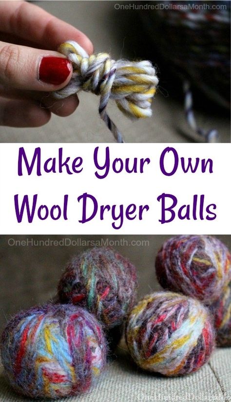 Calling all knitters... Do you have some extra wool yard laying around? Make these wool dryer balls and stop buying dryer sheets! Dryer Balls Diy, Diy Wool Dryer Balls, Diy Dryer Balls, Diy Wool, Extra Yarn, Dryer Balls, Wool Dryer Balls, Dryer Sheets, Cleaners Homemade