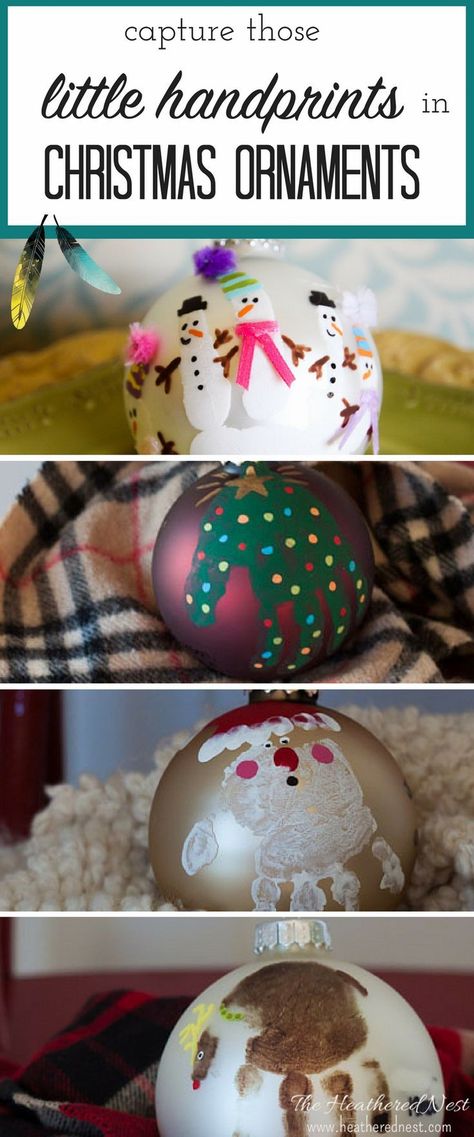 These will look so cute in the Christmas tree! DIY Handprint Christmas Ornament Ideas! Waht an adorable Christmas craft to make with the kids this holiday! Christmas Ornament Ideas, Handprint Ornaments, Handprint Christmas, Christmas Tree Diy, Diy Christmas Ornament, Kids Christmas Ornaments, Christmas Crafts To Make, Ornament Ideas, Navidad Diy