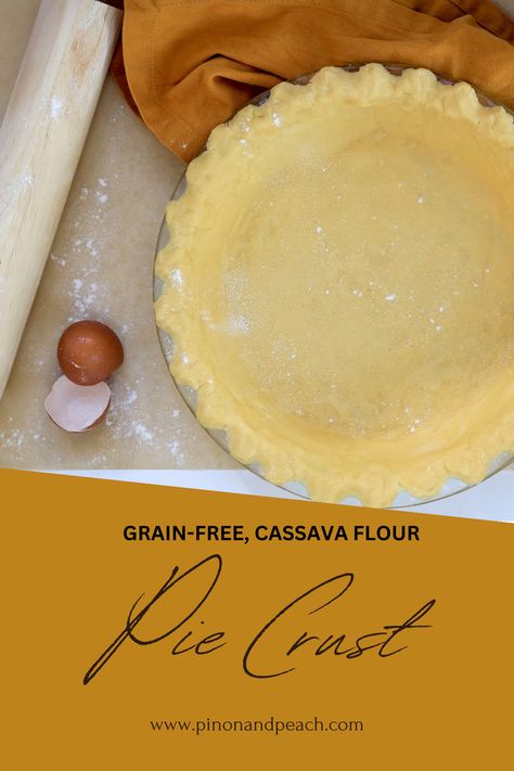 Cassava Flour Pie Crust Recipes, Cassava Pie Crust, Cassava Flour Pie Crust, Gluten Free Crumble Topping, Tapioca Flour Recipes, Gluten Free Crumble, Savory Pie Crust, Aip Snacks, Wheat Flour Recipes