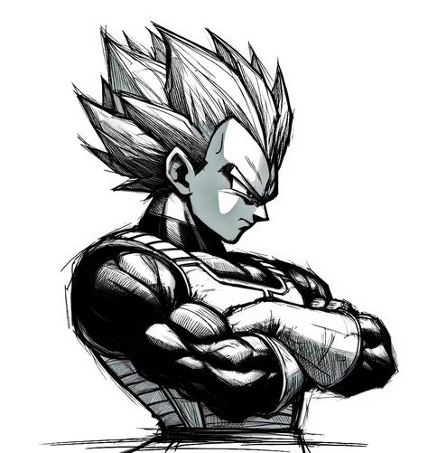 Vegeta Pride, Dragon Ball Z Wallpapers, Dbz Drawings, رسم كاريكاتير, Dragon Super, Harry Potter Art Drawings, Drawing Superheroes, Dragon Ball Tattoo, Manga Tattoo