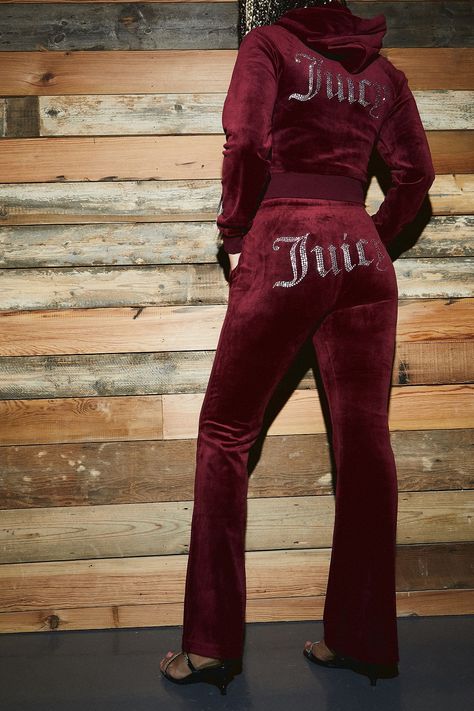 Juicy Couture Tracksuit, Juicy Couture, Track Pants, Urban Outfitters, Track, Jumpsuit, Velvet, Wine, Couture