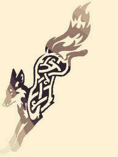 Celtic fox Fox Tattoo Sketch, Small Fox Tattoo, Fox Tattoo Design, Art Fox, Celtic Tattoo, Spirit Animal Art, Fox Tattoo, Celtic Tattoos, Wolf Tattoos