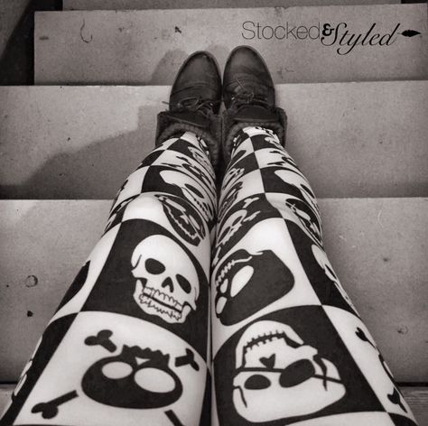 Emo Leggings, Skull Clothes, Chilliwack Bc, Gothic Leggings, Gothic Chic, Latest Trends In Fashion, Skull Leggings, Skull Lover, Skull Clothing