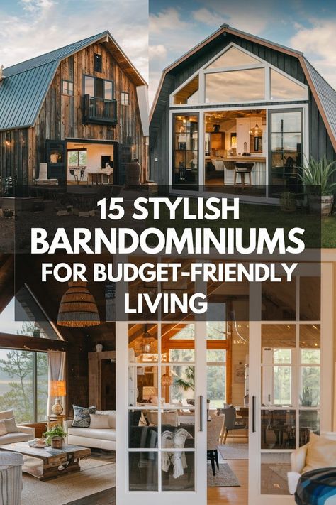 15 Stylish Barndominiums for Budget-Friendly Living Florida Barndominium Ideas, Barndominium Conversion, One Story Barndominium Ideas Interiors, Tiny House Barndominium, Lakefront Barndominium, Inexpensive Barndominium Ideas, Cottage Barndominium Ideas, Shouse Barndominium Interior, Coastal Barndominium